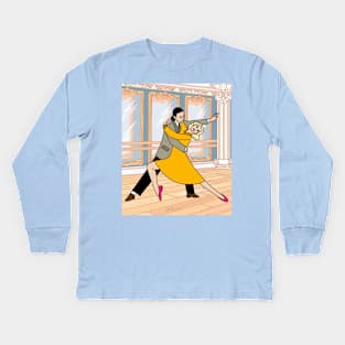 Couple Dancing Romantic Dance Kids Long Sleeve T-Shirt